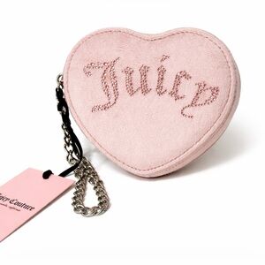 Juicy Couture BEJEWELED HEART Wristlet - Dusty Blush